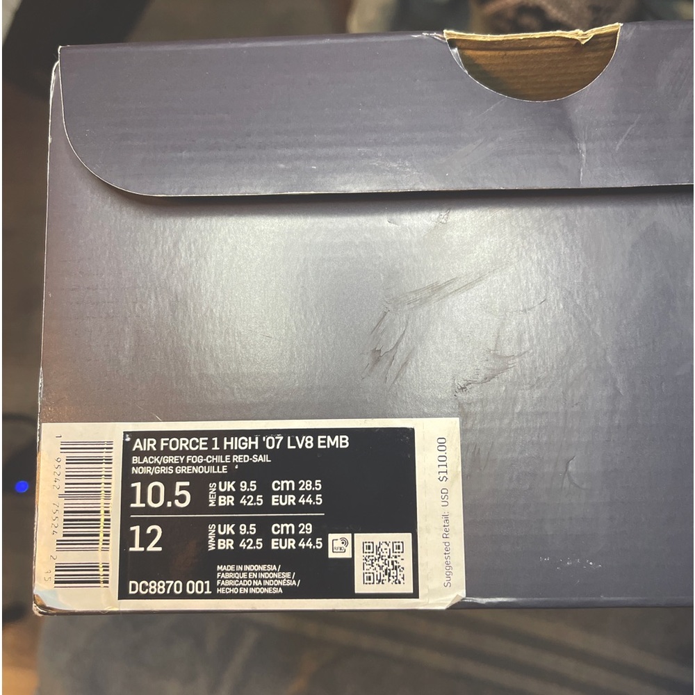 Air Force 1 High 07 LV8 EMB Excellent Condition